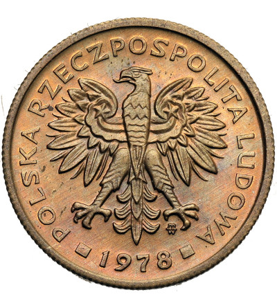 Poland, PRL (1952–1989). 2 Zlotys 1978, with mint mark, Warsaw