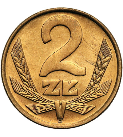 Poland, PRL (1952–1989). 2 Zlotys 1978, without mint mark, Leningrad