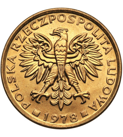 Poland, PRL (1952–1989). 2 Zlotys 1978, without mint mark, Leningrad