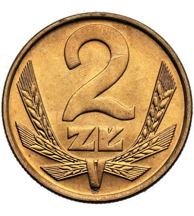 Poland, PRL (1952–1989). 2 Zlotys 1978, without mint mark, Leningrad
