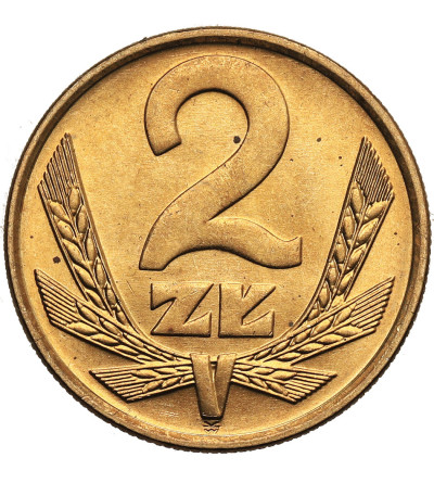 Poland, PRL (1952–1989). 2 Zlotys 1978, without mint mark, Leningrad