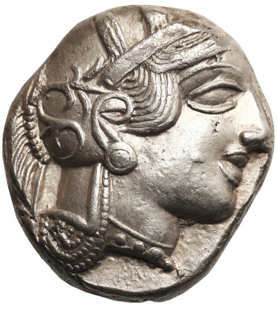 Antyczna Grecja. Attyka, Ateny. AR Tetradrachma, ok. 454-404 r. p.n.e., Sowa