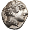 Antyczna Grecja. Attyka, Ateny. AR Tetradrachma, ok. 454-404 r. p.n.e., Sowa