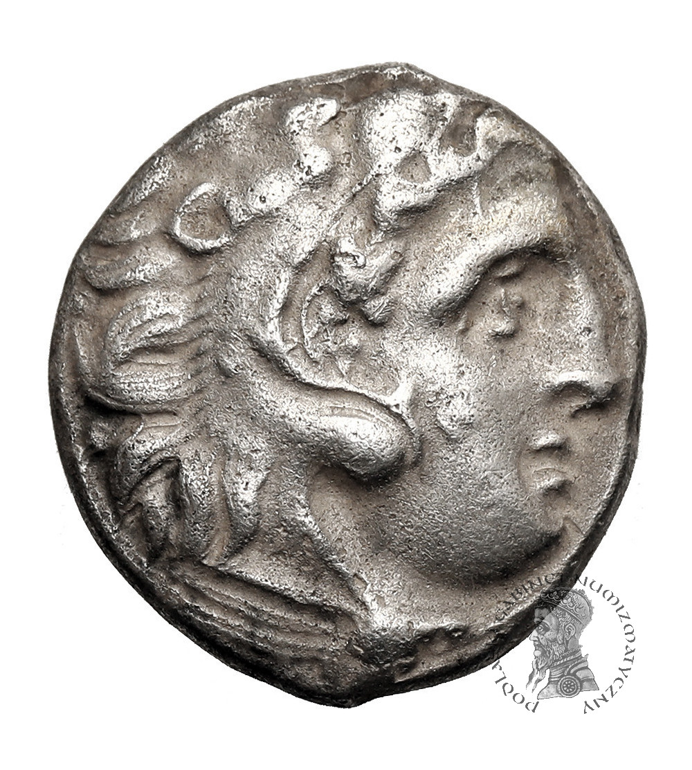 Grecja. Macedonia. Antigonos I Monophthalmos. AR Drachma, ok. 310-301 r. p.n.e., Kolofon (Kolophon) w typie Aleksandra III Wielkiego