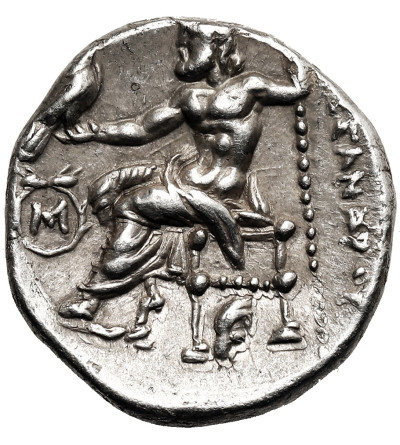 Grecja. Macedonia, Antigonos I Monophthalmos. AR Drachma, ok. 310-301 p.n.e., Abydos, w typie Aleksandra III Wielkiego