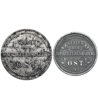 OST (Niemieckie władze okupacyjne dla terenów wschodnich). Zestaw 2 i 3 kopiejki 1916 A, Berlin