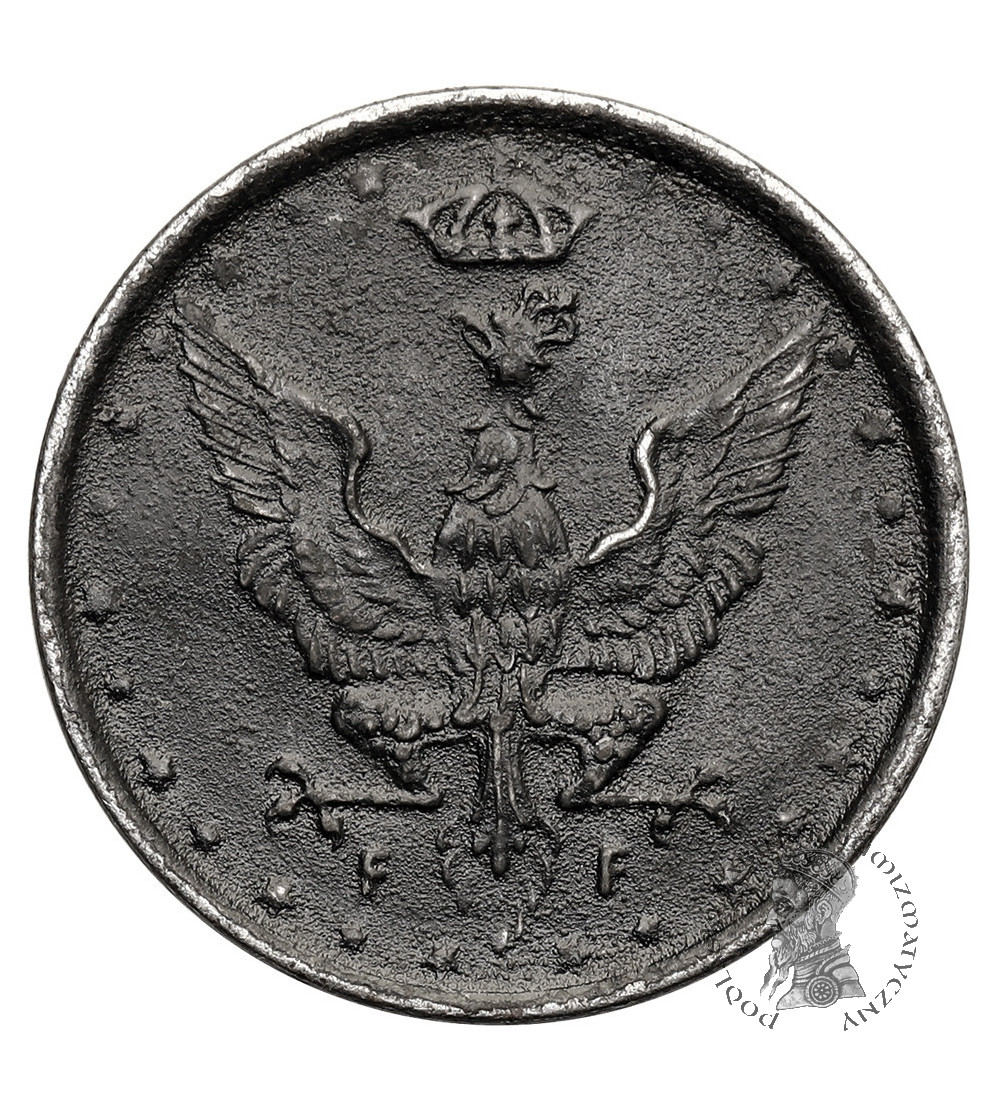 Królestwo Polskie (1917-1918). 10 fenigów 1917 FF, Stuttgart