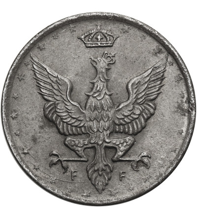 Królestwo Polskie (1917-1918). 10 fenigów 1918 FF, Stuttgart