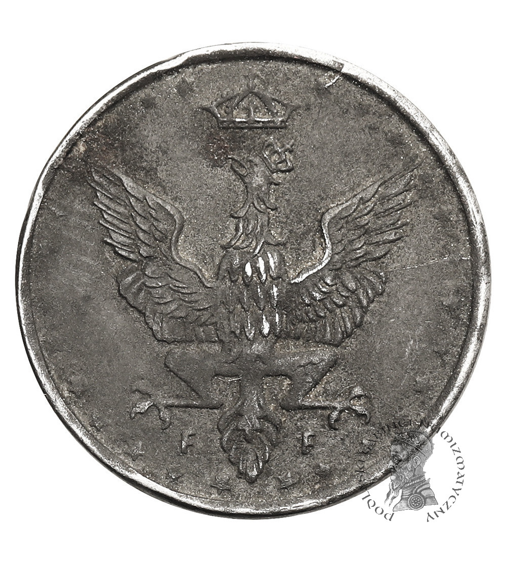 Królestwo Polskie (1917-1918). 5 fenigów 1917 FF, Stuttgart