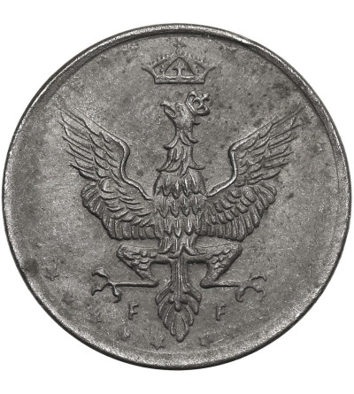 copy of copy of Kingdom of Poland (1917-1918), WWI German Occupation. 5 Pfennig 1918 FF, Stuttgart