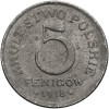 copy of copy of Kingdom of Poland (1917-1918), WWI German Occupation. 5 Pfennig 1918 FF, Stuttgart