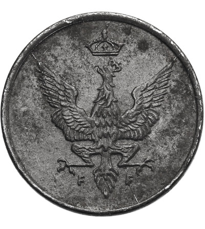Kingdom of Poland (WWI German Occupation). Pfennig 1918 FF, Stuttgart