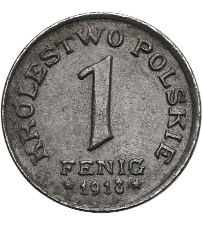 Królestwo Polskie. 1 fenig 1918 FF, Stuttgart