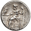 Antyczna Grecja. Macedonia. Aleksander III Wielki, 336-323 r. p.n.e. AR Tetradrachma, pośmiertna ok. 318-315 r. p.n.e., panowanie Antigonos I Monophthalmos, mennica Sardes