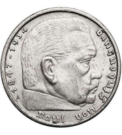Niemcy, III Rzesza (1933-1945). 5 marek 1938 A, Berlin, Paul von Hindenburg