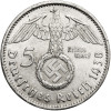 Niemcy, III Rzesza (1933-1945). 5 marek 1938 A, Berlin, Paul von Hindenburg