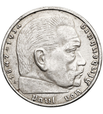 Niemcy, III Rzesza (1933-1945). 2 marki 1937 A, Berlin, Paul von Hindenburg