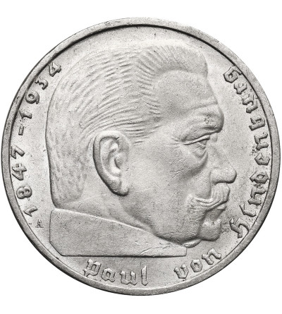 Niemcy, III Rzesza (1933-1945). 2 marki 1937 A, Berlin, Paul von Hindenburg