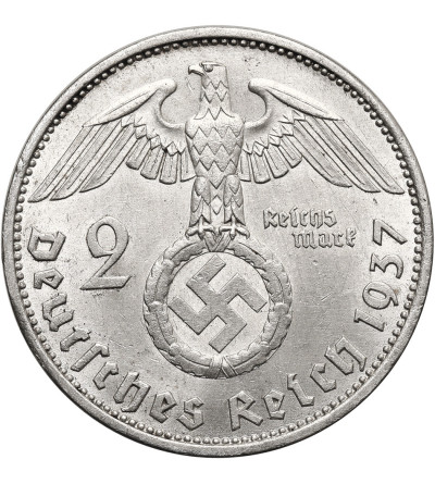 Niemcy, III Rzesza (1933-1945). 2 marki 1937 A, Berlin, Paul von Hindenburg