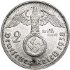 Niemcy, III Rzesza (1933-1945). 2 marki 1938 G, Karlsruhe, Paul von Hindenburg