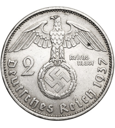 Niemcy, III Rzesza (1933-1945). 2 marki 1937 A, Berlin, Paul von Hindenburg