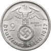 Niemcy, III Rzesza (1933-1945). 2 marki 1937 F, Stuttgart, Paul von Hindenburg