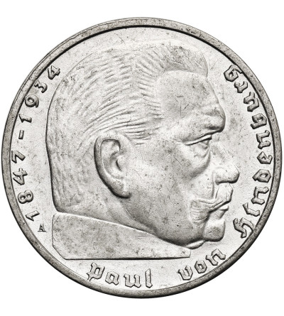 Niemcy, III Rzesza (1933-1945). 2 marki 1939 A, Berlin, Paul von Hindenburg