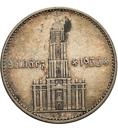Germany, Third Reich (1933–1945). 2 Mark 1934 J, Hamburg, Potsdam Garrison Church
