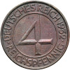 Weimar Republic. 4 Reichspfennig 1932 A, Berlin