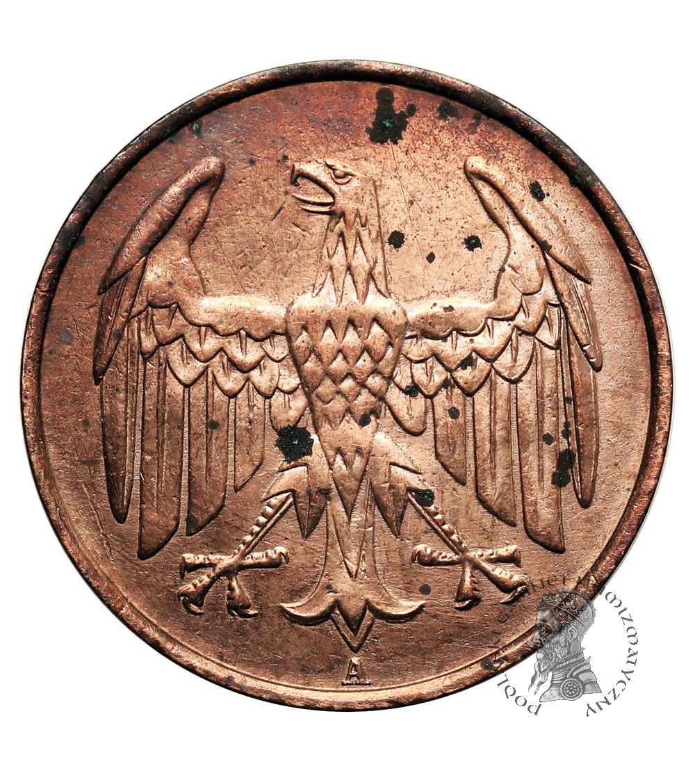 Weimar, Republika Weimarska 1919-1933. 4 Reichspfennig 1932 A, Berlin