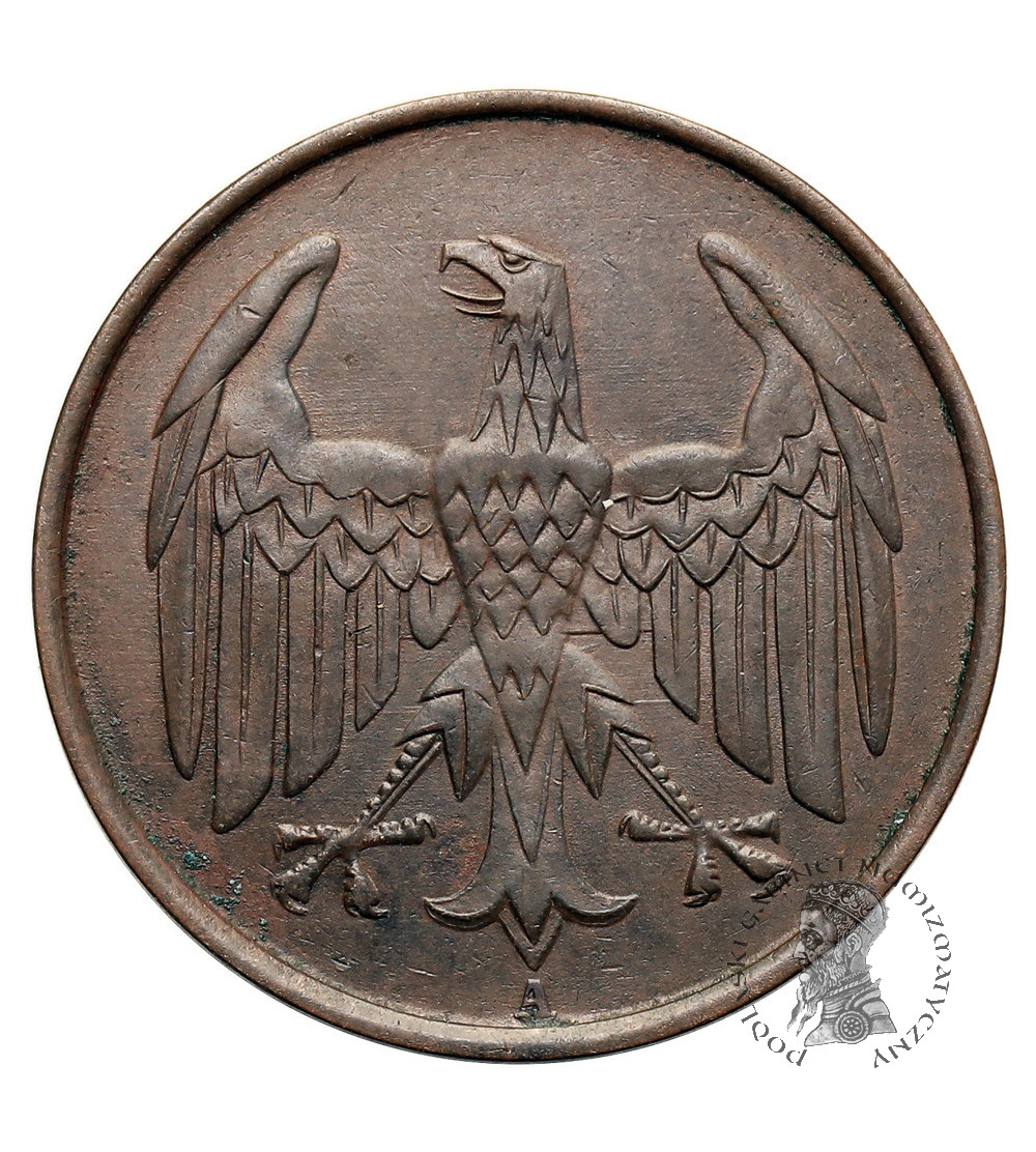 Weimar, Republika Weimarska 1919-1933. 4 Reichspfennig 1932 A, Berlin