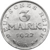 Weimar, Republika Weimarska 1919-1933. 3 marki 1922 A, Berlin