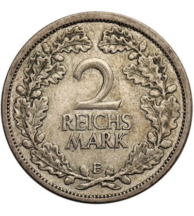 Weimar Republic. 2 Reichsmark 1926 E, Muldenhutten