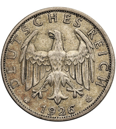 Weimar Republic. 2 Reichsmark 1926 E, Muldenhutten