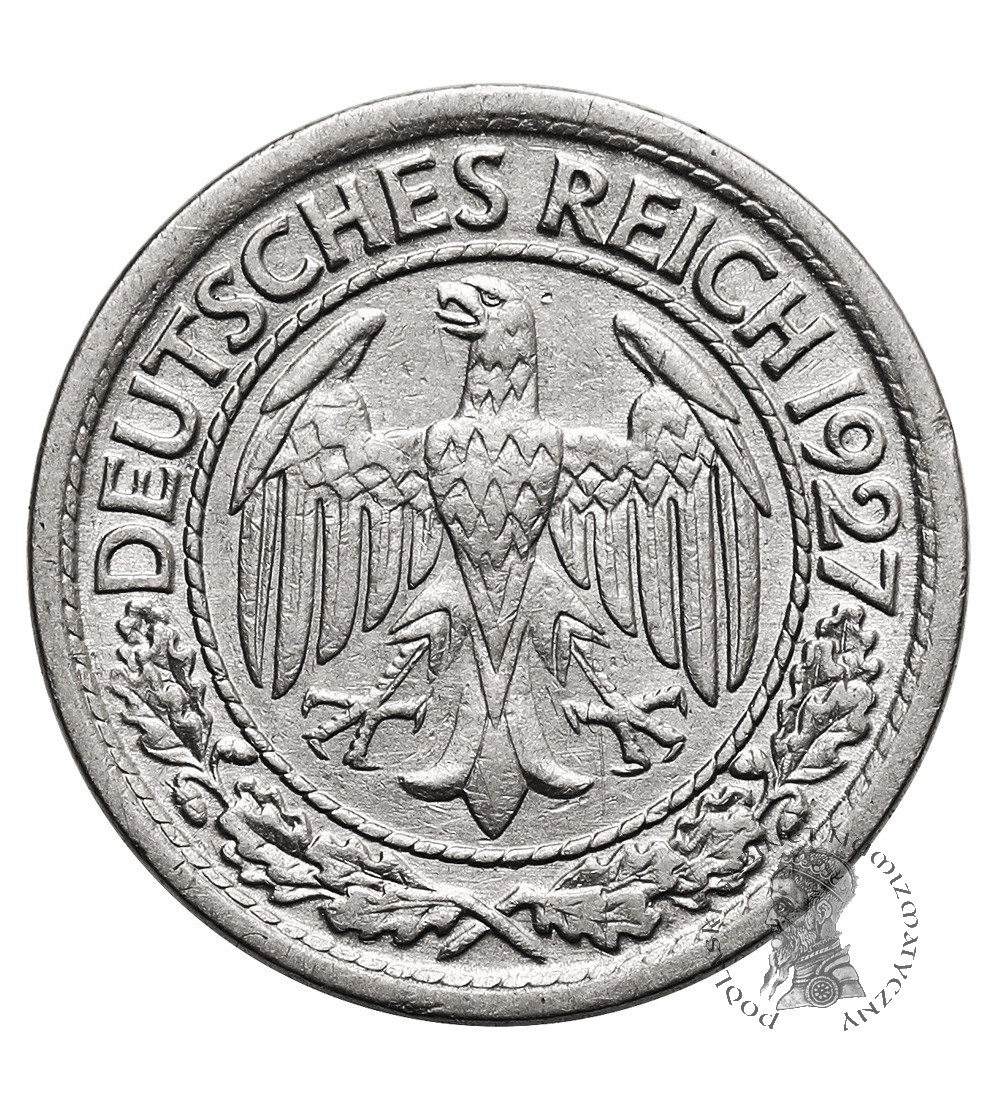 Weimar Republic. 50 Reichspfennig 1927 A, Berlin