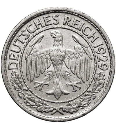 Weimar Republic. 50 Reichspfennig 1929 A, Berlin