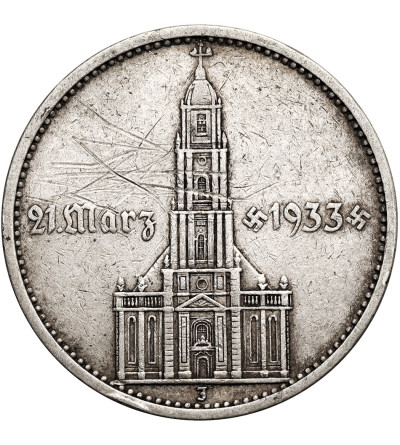 Germany, Third Reich (1933–1945). 5 Mark 1934 J, Hamburg, Potsdam Garrison Church