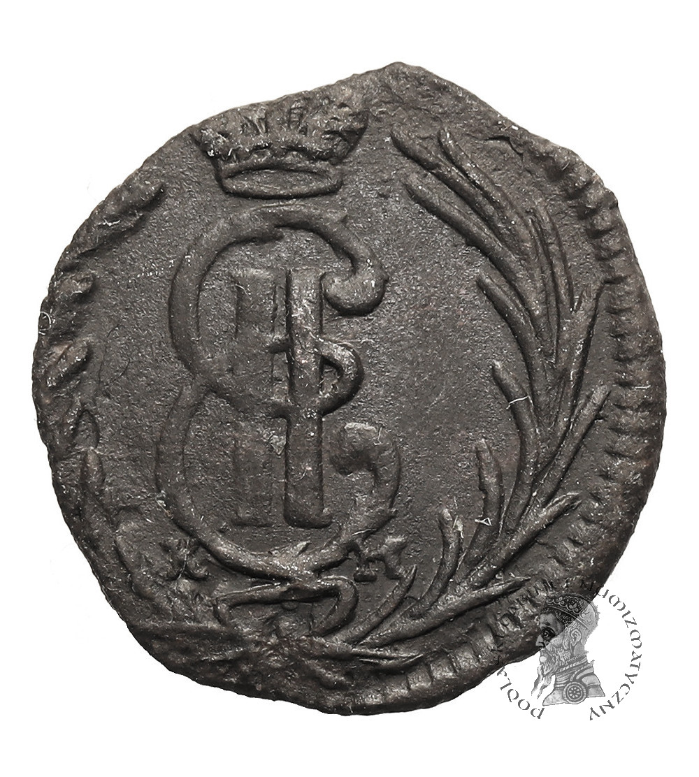 Russia, Catherine II 1762-1796. Polushka (1/4 Kopek) 1771 KM, Suzun Mint, for Siberia