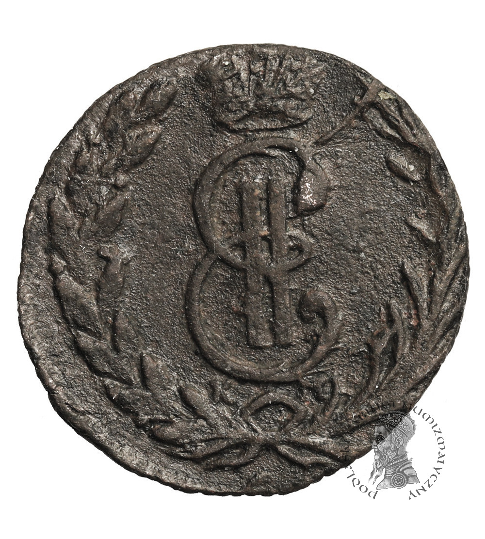 Rosja, Katarzyna II 1762-1796. Dienga (1/2 kopiejki) 1772 KM, Suzun, dla Syberii