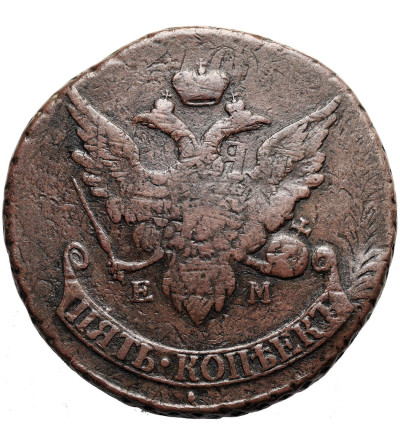 Rosja, Katarzyna II 1762-1795 / Paweł I, 1796-1802. 5 Kopiejek, 1793 (1797) EM, Jekaterinburg - pawłowski pereczekan