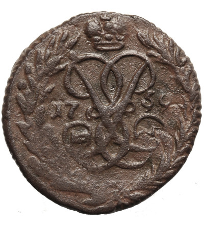 Rosja, Elżbieta 1741-1762. Połuszka (1/4 kopiejki) 1759, Jekaterinburg