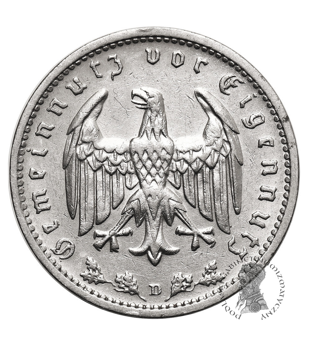 Niemcy, III Rzesza (1933-1945). 1 marka (1 Reichsmark) 1934 D, Monachium