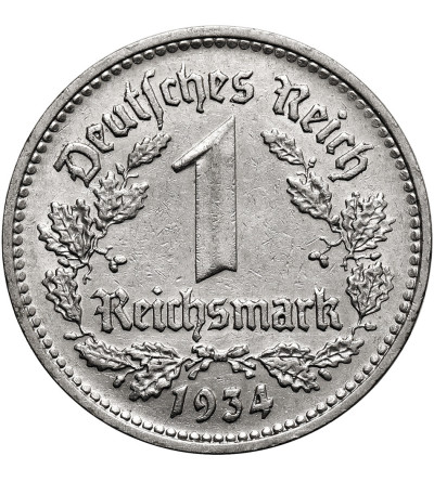 Niemcy, III Rzesza (1933-1945). 1 marka (1 Reichsmark) 1934 D, Monachium