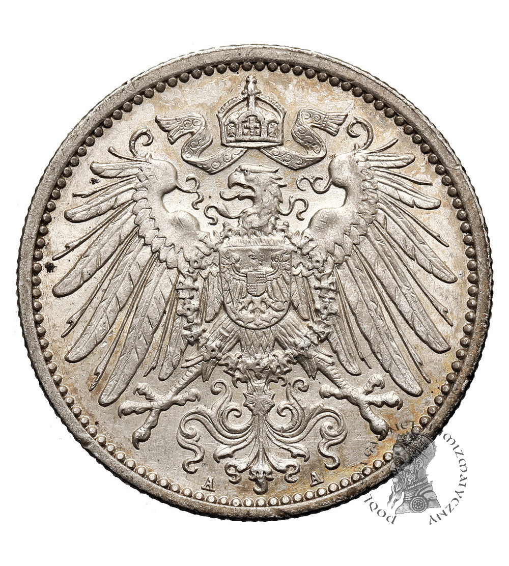 Germany, German Empire (1871–1918), William II (1888–1918). 1 Mark 1910 A, Berlin