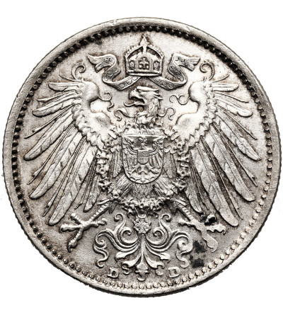 Germany, German Empire (1871–1918), William II (1888-1918). 1 Mark 1914 D, Munich