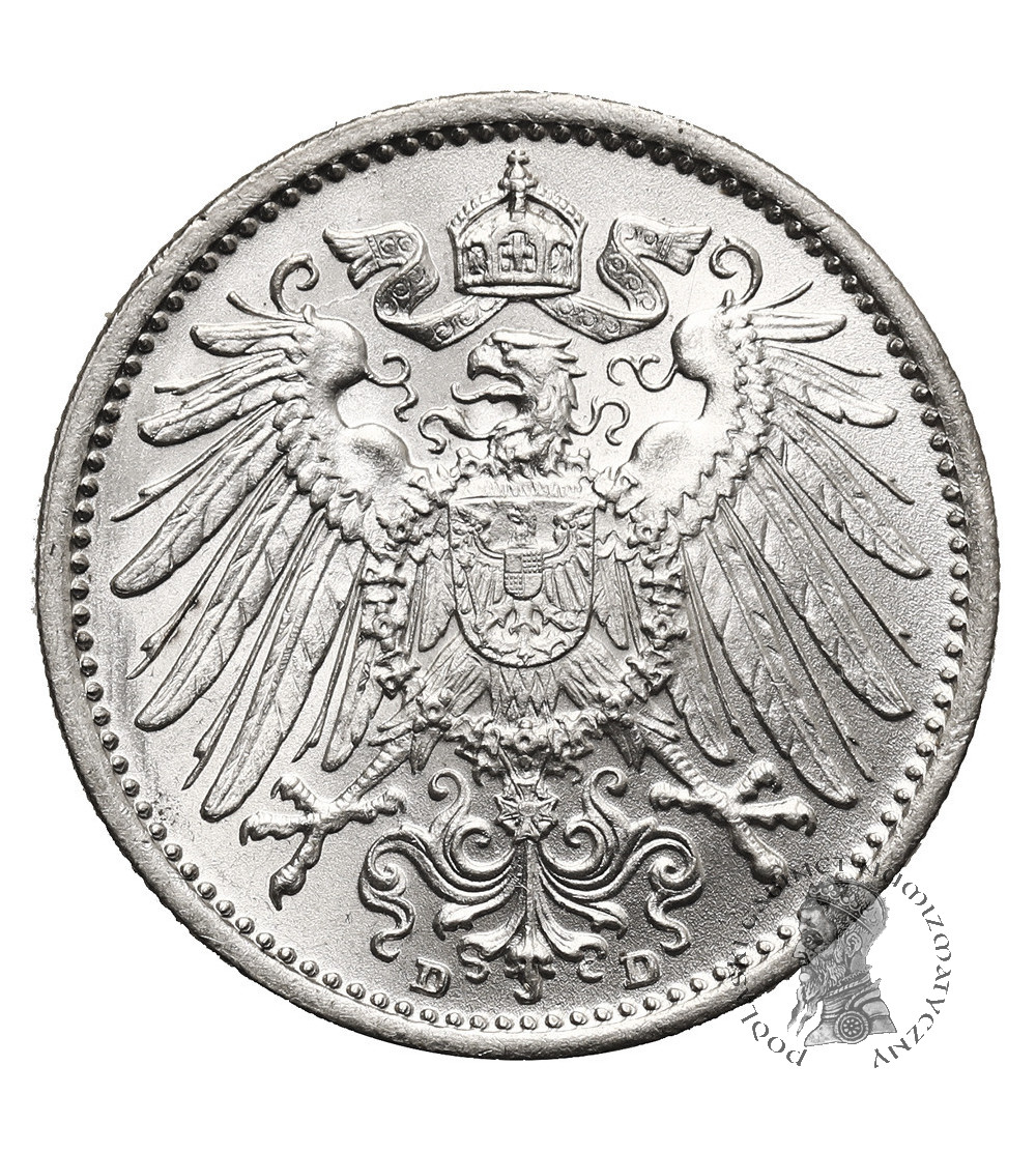 Germany, German Empire (1871–1918), William II (1888-1918). 1 Mark 1915 D, Munich