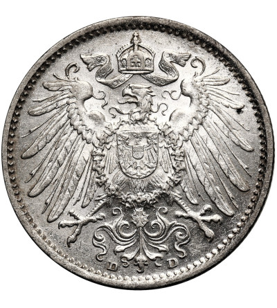 Germany, German Empire (1871–1918), William II (1888-1918). 1 Mark 1914 D, Munich