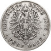 Germany, Baden, Frederick I (Friedrich I) (1856–1907). 5 Marks 1876 G, Karlsruhe