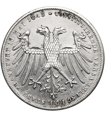 Niemcy, Wolne Miasto Frankfurt. Doppelgulden 1848, Arcyksiążę Jan Austriacki wybrany na wikariusza