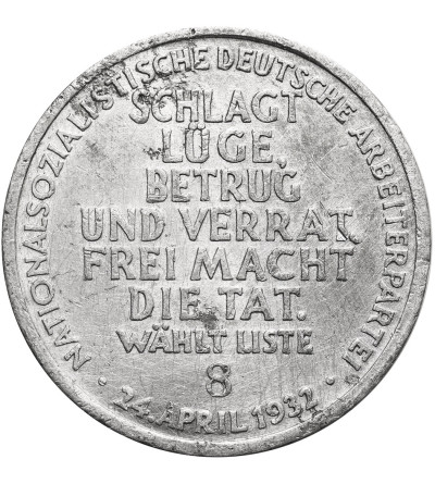 Germany, Third Reich (1933-1945). 1932 NSDAP propaganda medal